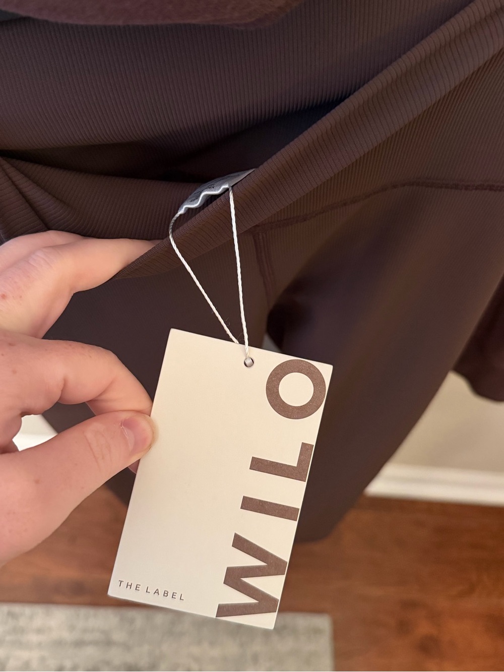 NWT WILO The Label 2 Piece Set in Chocolate Brown, Hoodie & Leggings, Size XS - Picture 5 of 5